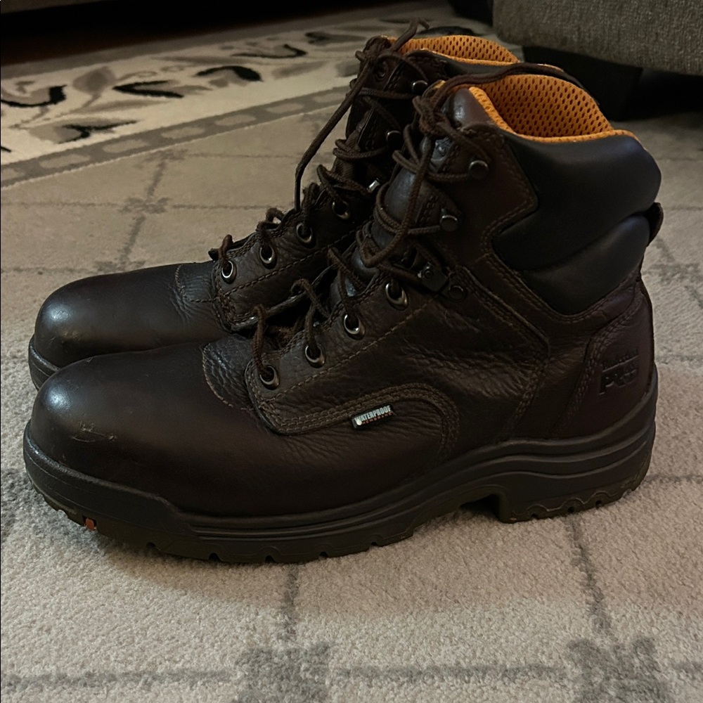 Timberland PRO Titan Dark Brown Leather Boots